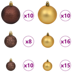 vidaXL Artificial Christmas Tree White 106 x 106 x 210 cm