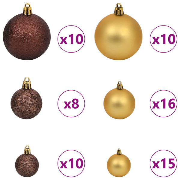 vidaXL Artificial Christmas Tree White 106 x 106 x 210 cm