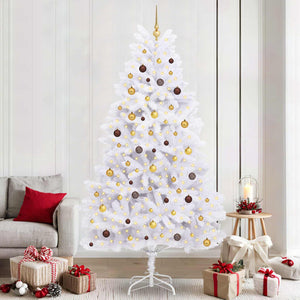 vidaXL Artificial Christmas Tree White 120 x 120 x 240 cm