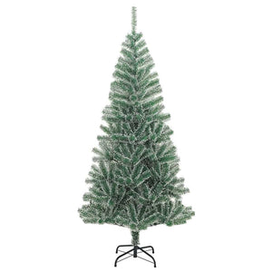 vidaXL Artificial Christmas Tree 300 LEDs & Baubles Frosted 240 cm