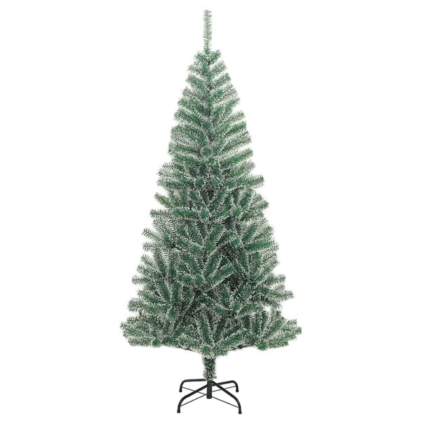 vidaXL Artificial Christmas Tree 300 LEDs & Baubles Frosted 240 cm