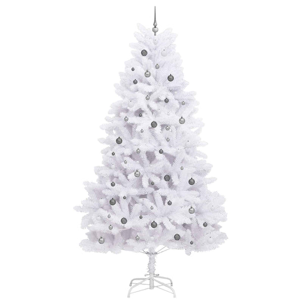 vidaXL Artificial Christmas Tree White 138 x 138 x 300 cm
