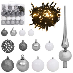 vidaXL Artificial Christmas Tree White 138 x 138 x 300 cm
