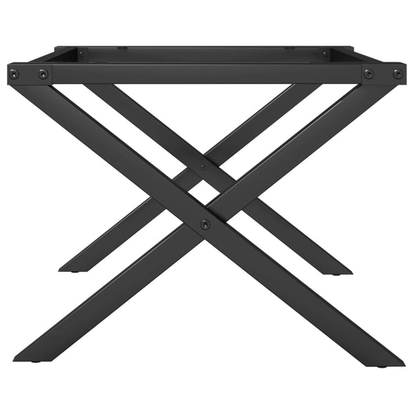 vidaXL X-Shaped Coffee Table Base 50x40x38 cm Steel