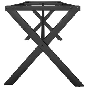 vidaXL X-Shaped Coffee Table Base 140x30x43 cm Steel