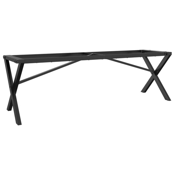 vidaXL X-Shaped Coffee Table Base 140x30x43 cm Steel