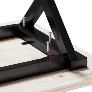 vidaXL X-Shaped Coffee Table Base 140x30x43 cm Steel