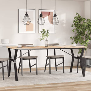 vidaXL Dining Table Base Y-Shape 180x80x73 cm Steel