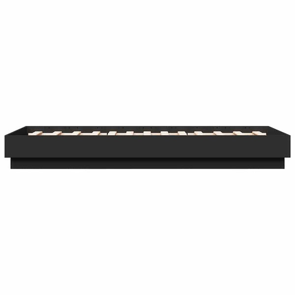 vidaXL Bed Frame Black 90x190 cm Engineered Wood