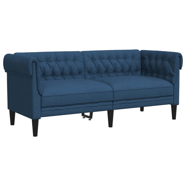 2-teilige blaue Sofagarnitur