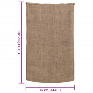 vidaXL Jute Sacks 5 Pieces 60 x 105 cm 100% Jute 220 g/m²