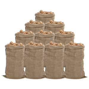 vidaXL Jute Sacks 10 pcs 65 x 135 cm 100% Jute 340 g/m²