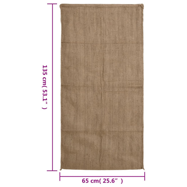 vidaXL Jute Sacks 10 pcs 65 x 135 cm 100% Jute 340 g/m²