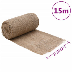 vidaXL Jute Fabric 0.25x15 m 100% Jute 200 g/m²