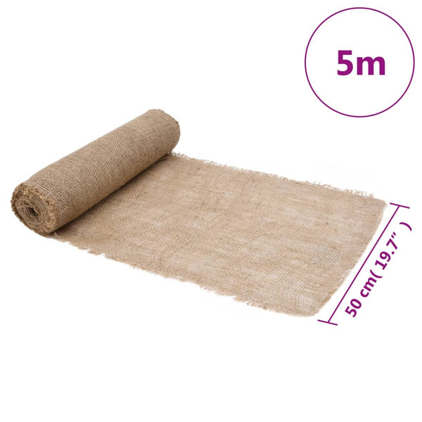 vidaXL Jute Roll 0.5 x 5 m 100% Jute 200 g/m²