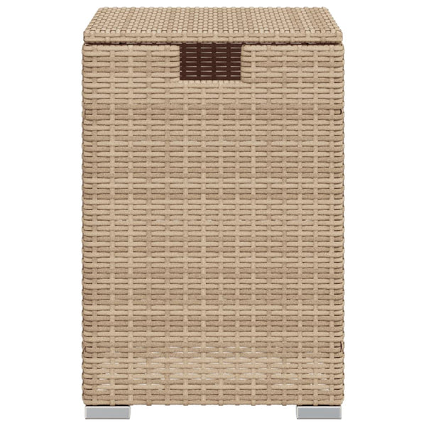 vidaXL Propane Tank Enclosure Beige 40x40x60 cm Poly Rattan