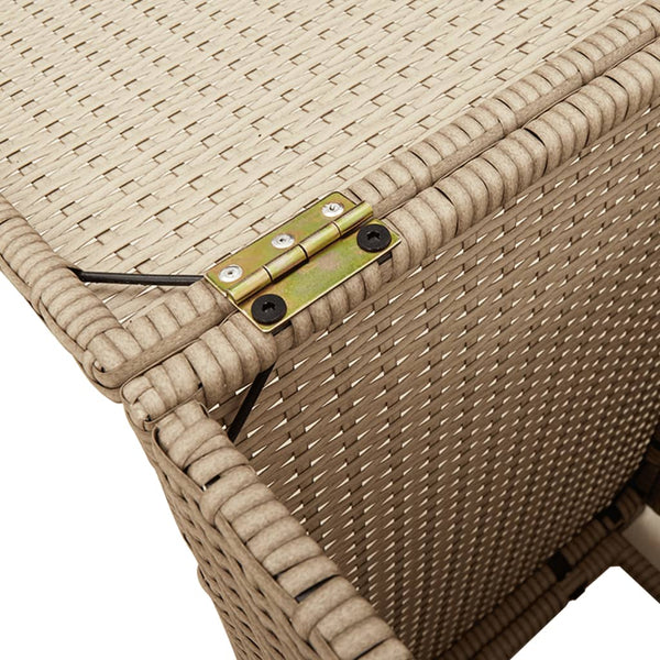 vidaXL Propane Tank Enclosure Beige 40x40x60 cm Poly Rattan