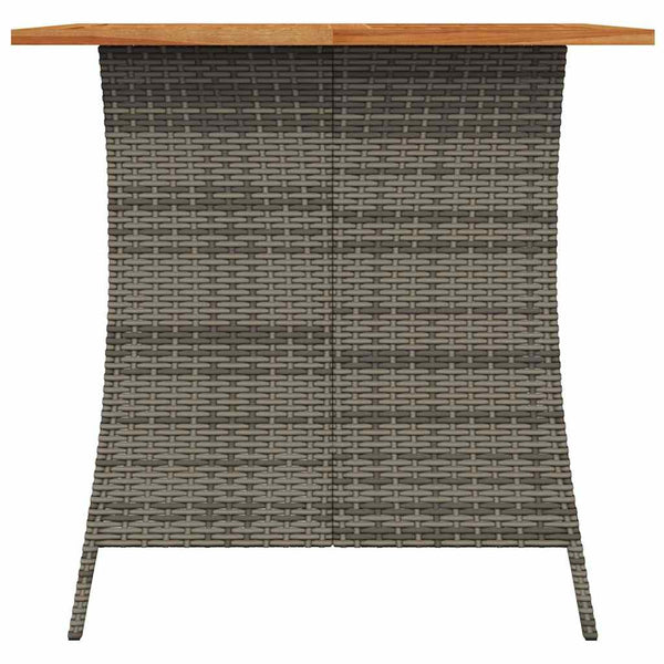 vidaXL 5-piece Garden Dining Set with Cushions Grey Poly Rattan