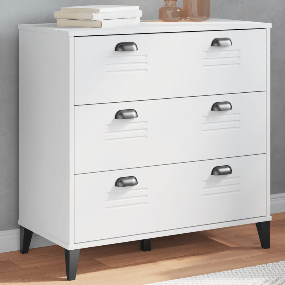 vidaXL VIKEN Chest of Drawers White Engineered Wood