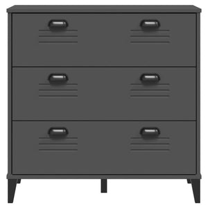 vidaXL VIKEN Anthracite Engineered Wood Chest of Drawers