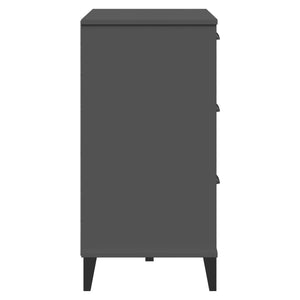 vidaXL VIKEN Anthracite Engineered Wood Chest of Drawers