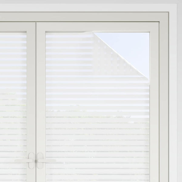 vidaXL Window Film Matte Striped Pattern 45x500 cm PVC