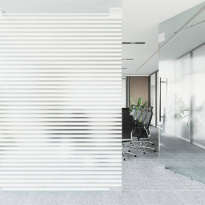 vidaXL Window Film Matte Stripe Pattern 90x500 cm PVC
