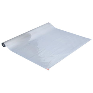 vidaXL Reflective Static Window Film Silver 90x500 cm PVC
