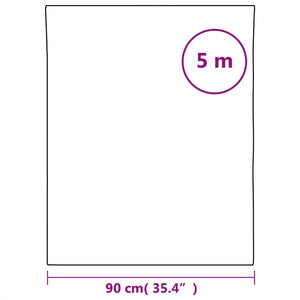 vidaXL Reflective Static Window Film Silver 90x500 cm PVC