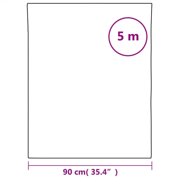 vidaXL Reflective Static Window Film Silver 90x500 cm PVC
