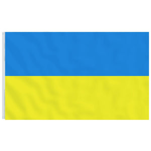 vidaXL Flag of Ukraine with Brass Grommets 90x150 cm