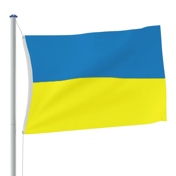 vidaXL Flag of Ukraine with Brass Grommets 90x150 cm