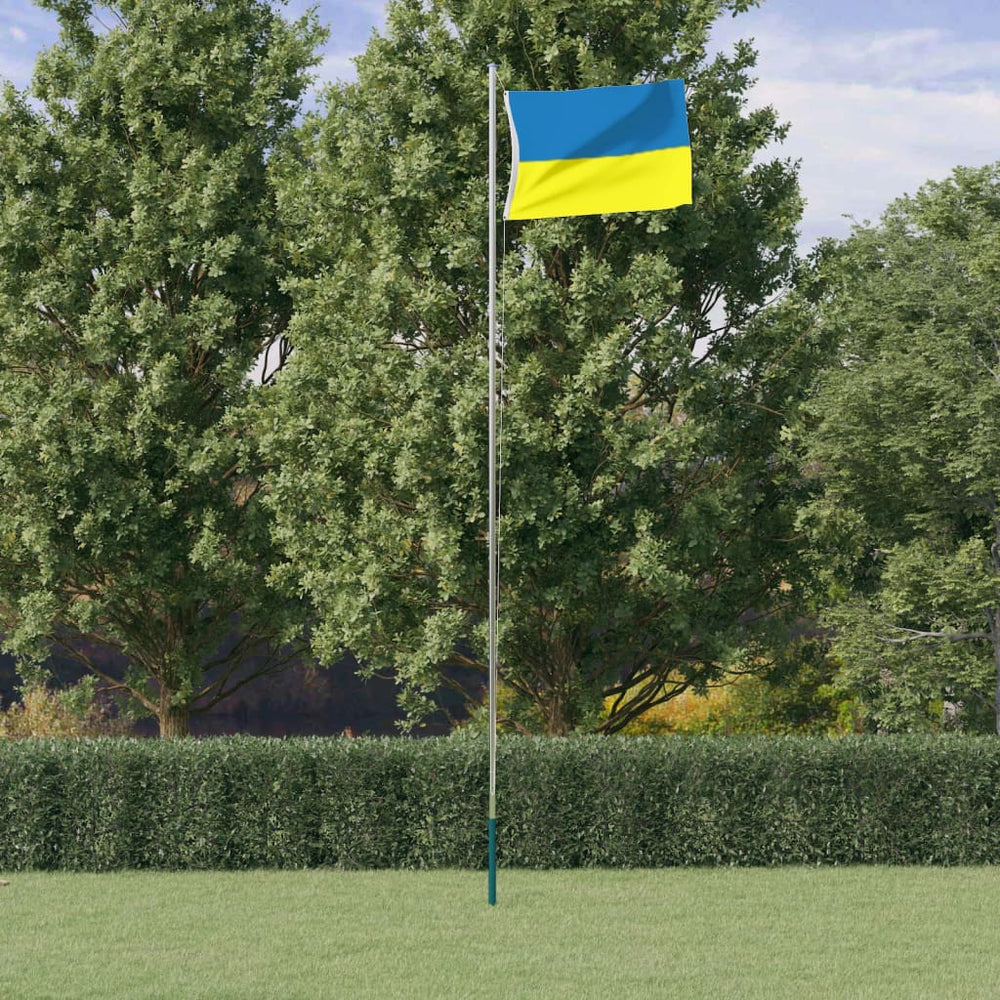 vidaXL Flag of Ukraine with Brass Grommets 90x150 cm