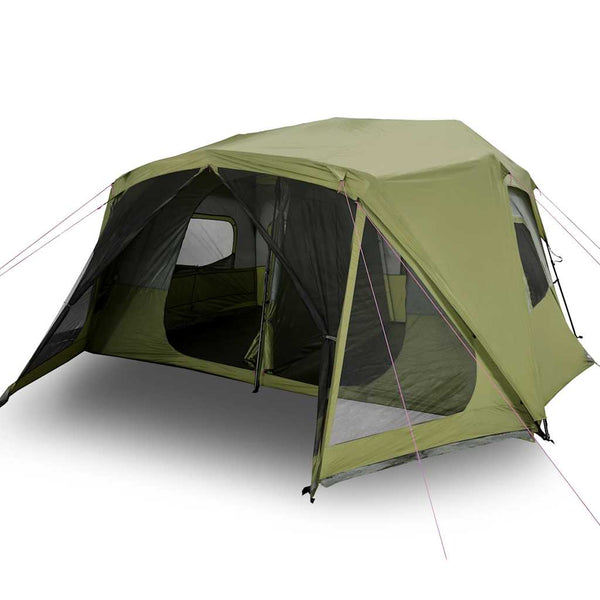 vidaXL Family Tent 10 Person Green Quick Release Waterproof