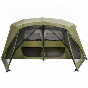 vidaXL Family Tent 10 Person Green Quick Release Waterproof