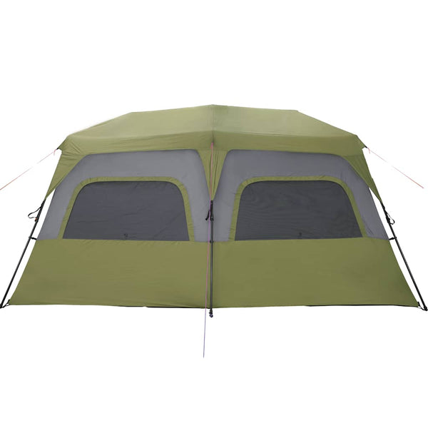 vidaXL Family Tent 10 Person Green Quick Release Waterproof