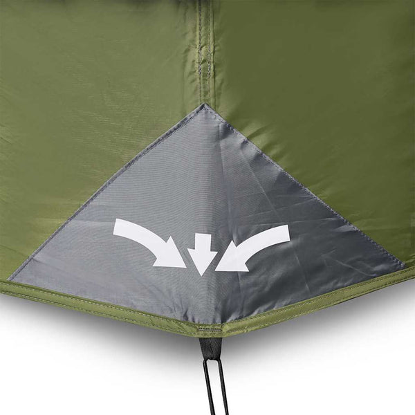 vidaXL Family Tent 10 Person Green Quick Release Waterproof