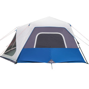 vidaXL Family Tent with LED 10 Person Light Blue Quick Release