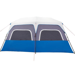 vidaXL Family Tent with LED 10 Person Light Blue Quick Release