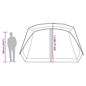 vidaXL Family Tent with LED 10 Person Light Green Quick Release