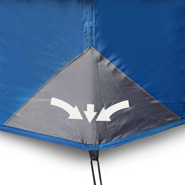 vidaXL Family Tent with LED 6 Persons Light Blue Quick Release