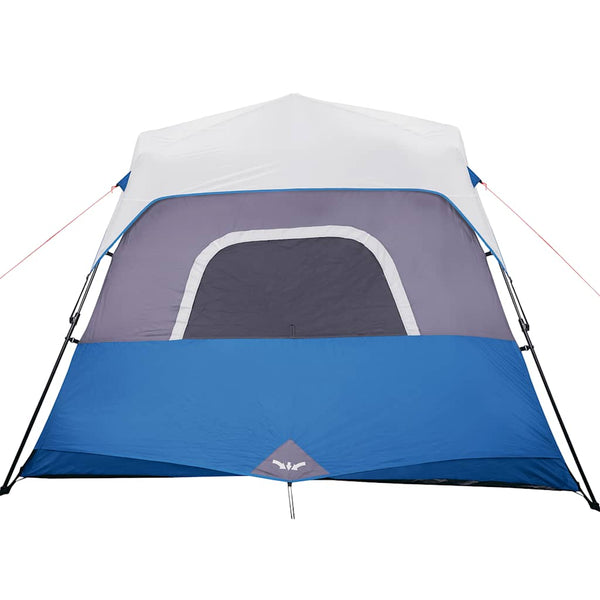 vidaXL Family Tent with LED 6 Persons Light Blue Quick Release