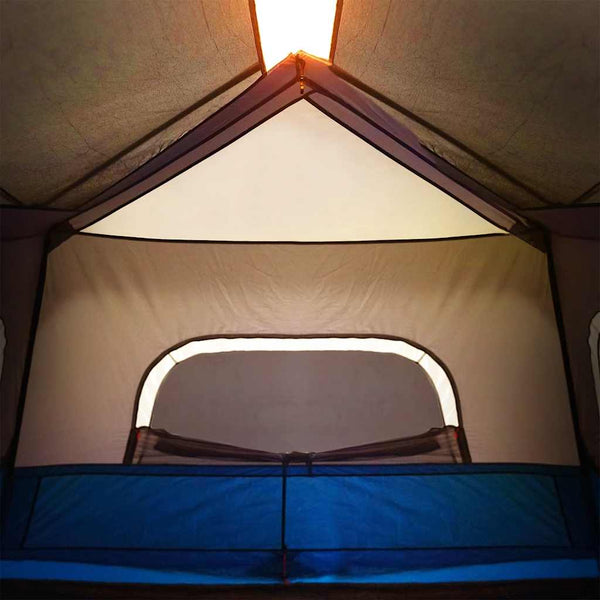 vidaXL Family Tent with LED 6 Persons Light Blue Quick Release