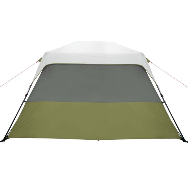 vidaXL Family Tent with LED 6 Persons Light Green Quick Release