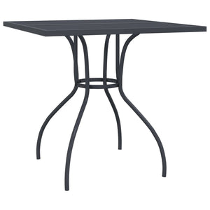 vidaXL 3-Piece Garden Dining Set Anthracite Expanded Metal