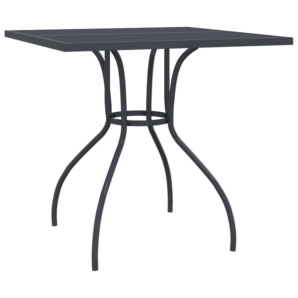 vidaXL 3-Piece Garden Dining Set Anthracite Expanded Metal