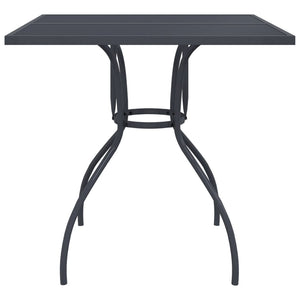 vidaXL 3-Piece Garden Dining Set Anthracite Expanded Metal