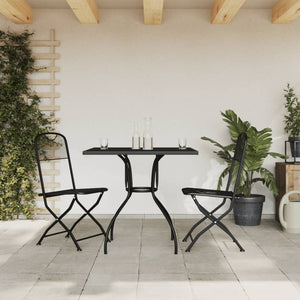 vidaXL 3-Piece Garden Dining Set Anthracite Expanded Metal