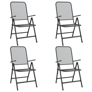vidaXL 5-piece Garden Dining Set Anthracite Expanded Metal
