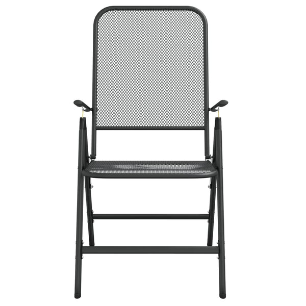 vidaXL 5-piece Garden Dining Set Anthracite Expanded Metal